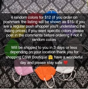 *LOW IN STOCK* *4pk* KN95 Mask *BRAND NEW*